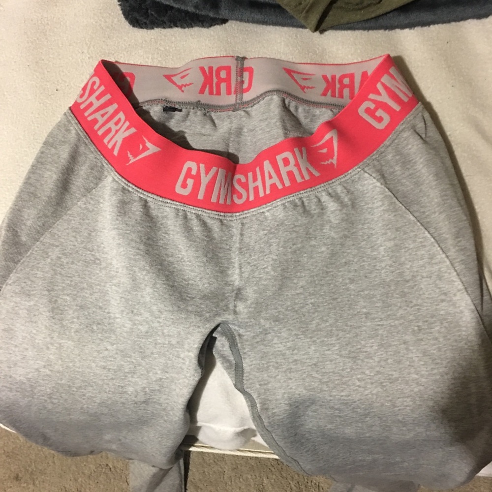 Gymshark Flex Leggings Light Grey/Sherbet Pink